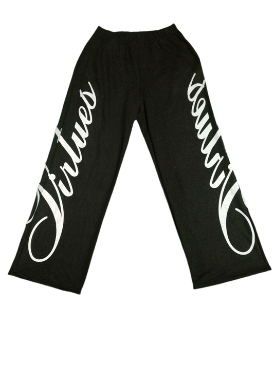 "VIRTUES" Wide leg sweats